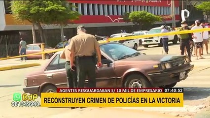 La Victoria: realizan reconstrucción de asesinato a dos policías en retiro