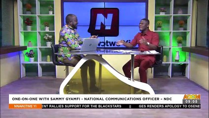 One-on-One with Sammy Gyamfi - National Communications Officer - NDC -  Adom TV (26-3-22)