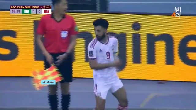 الشوط الثاني مباراة العراق 1-0 والامارات تصفيات كأس العالم 2022 في قطر 2-3-2022
