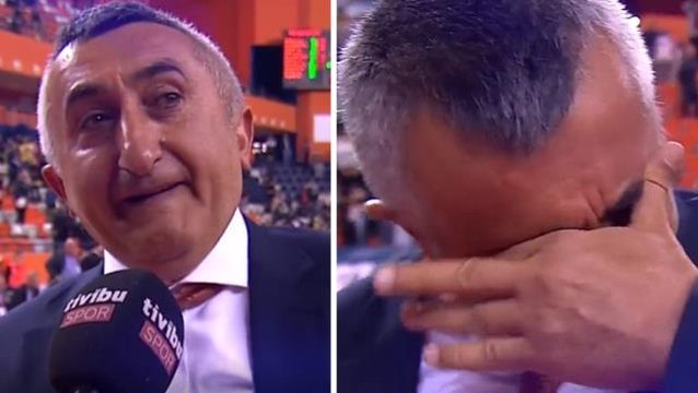 ÇBK Mersin tarihinde ilk kez Türkiye Kupası'nı kazandı! Takım koçunun gözyaşları sosyal medyada gündem oldu