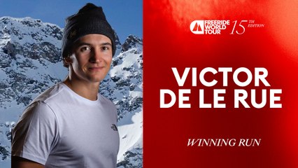 Victor De Le Rue charging Down the Bec des Rosses
