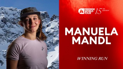 Manuela Mandl Stomping a Big Cliff to Win the Xtreme Verbier
