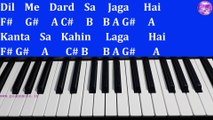 Dil Mein Dard Sa Jaga Hai Piano Tutorial with Notes | Kranti | Julius Murmu Keyboard | दिल मैं दर्द सा जगा है