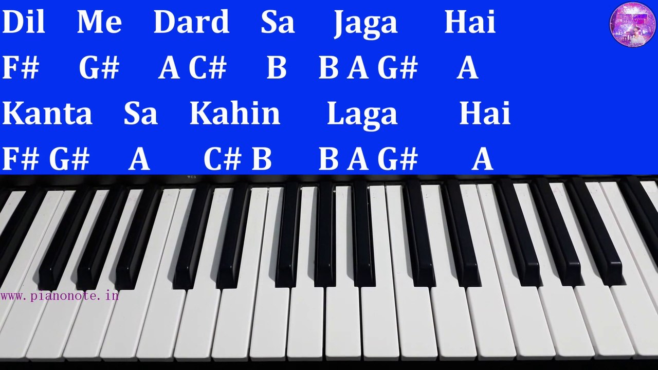 Dil Mein Dard Sa Jaga Hai Piano Tutorial with Notes | Kranti | Julius Murmu Keyboard | दिल मैं दर्द सा जगा है