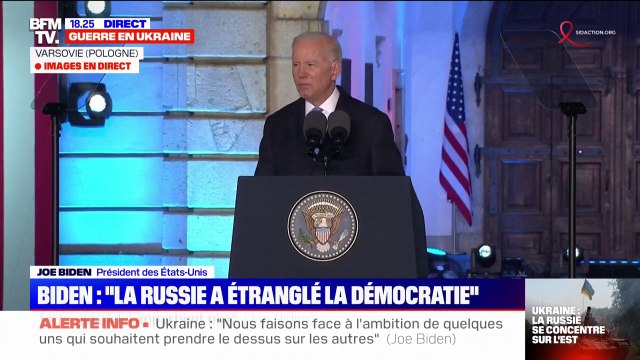 Joe Biden, au peuple ukrainien: Nous sommes à vos côtés