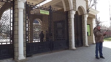 Odessa kentinde saldırıların başlamasıyla kapanan hayvanat bahçesi yeniden açıldı