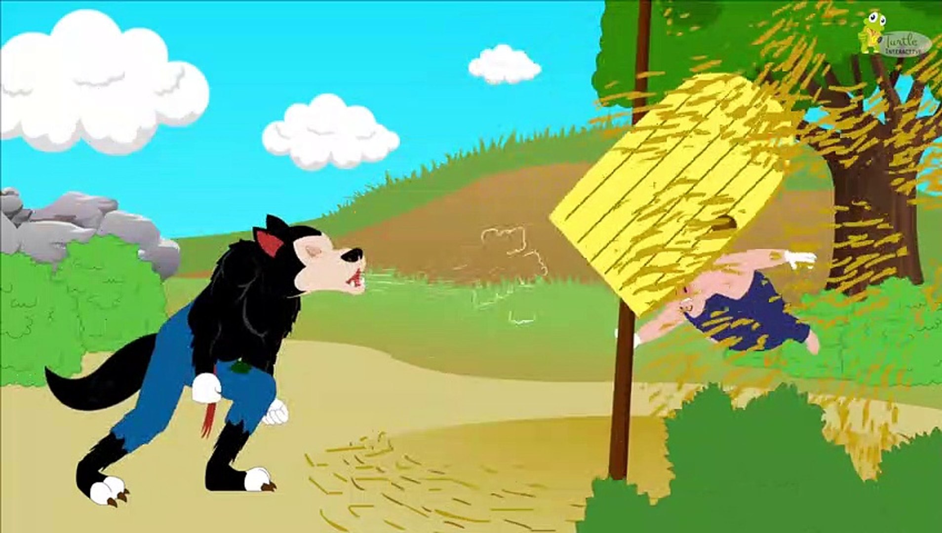 Big Bad Wolf Eating Pigs