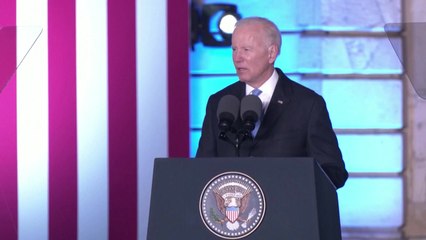 바이든, 푸틴 퇴진 촉구..."전 세계 긴 싸움 대비해야" / YTN