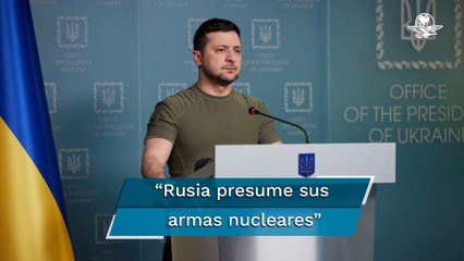 Zelensky denuncia que Rusia está impulsando la carrera armamentística nuclear