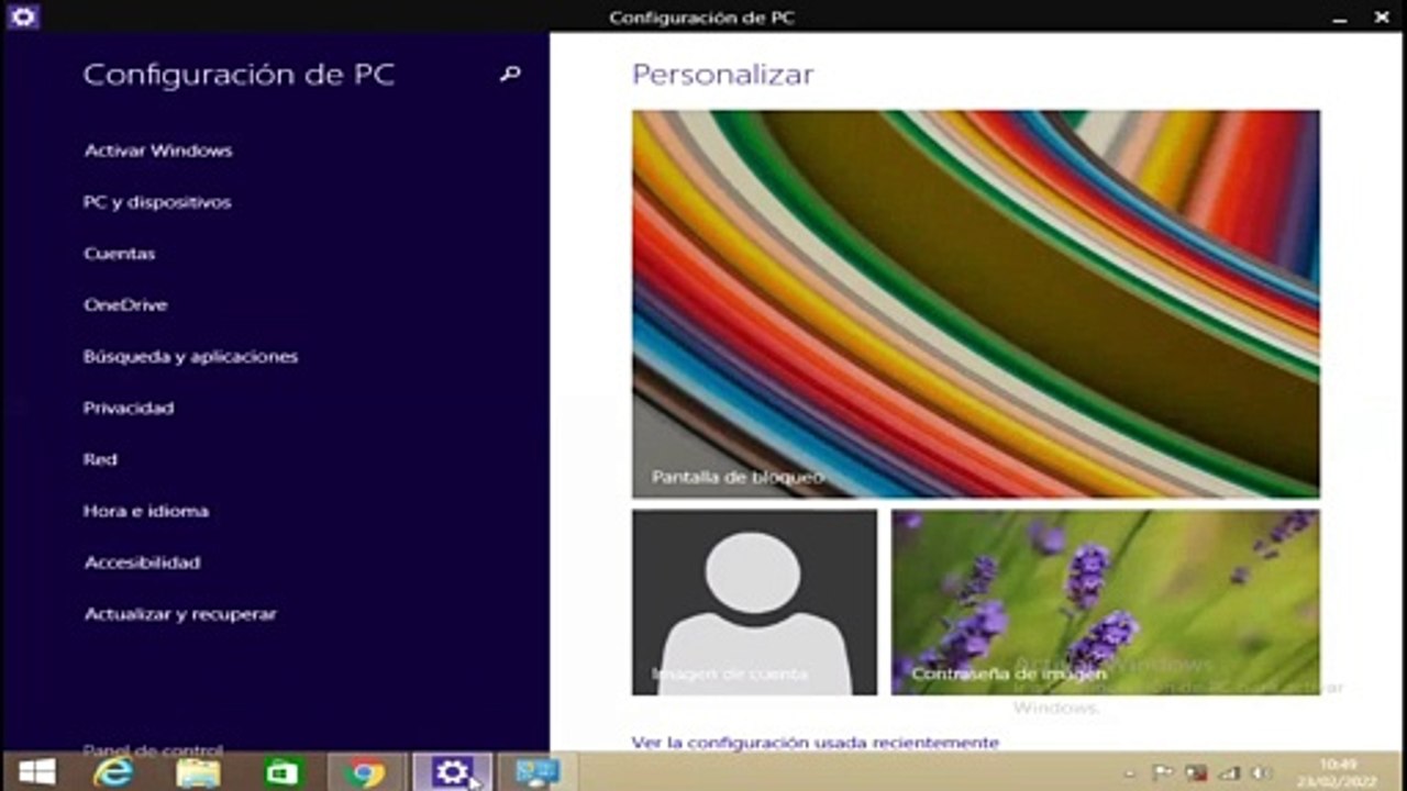 Cambiar de Windows 8 a Windows 10