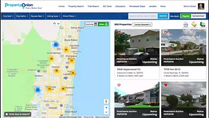 County Foreclosure Auction Calendar View