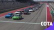 Xfinity Series drivers go five-wide in first lap at COTA