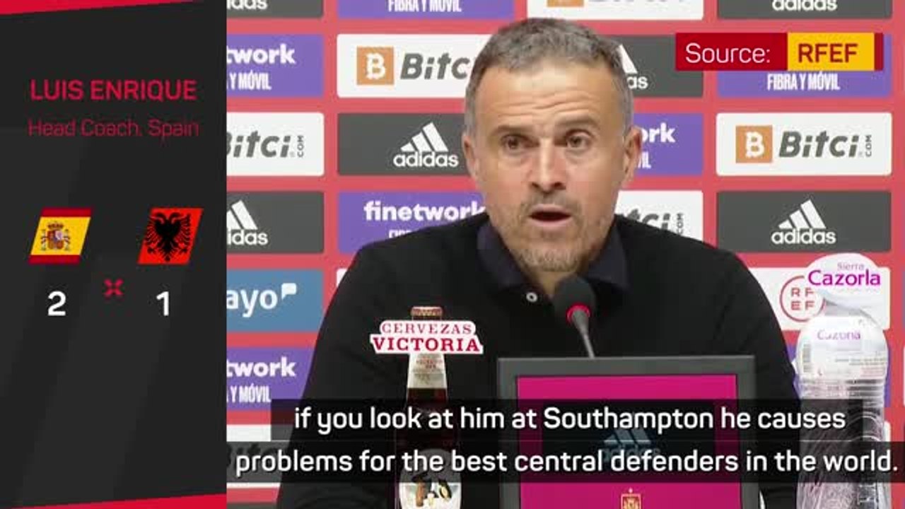 Broja causes problems for best defenders in the world - Enrique on Southampton striker