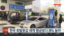 한국 휘발유 가격 세계 평균보다 26% 높아