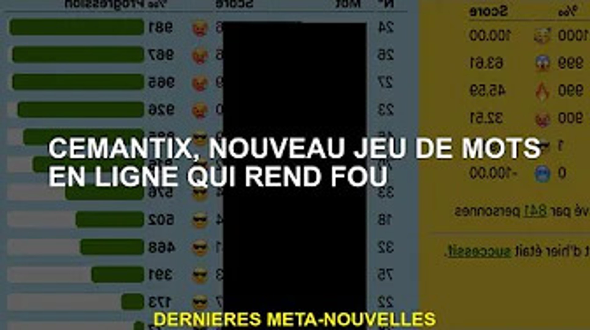 ⁣Cémantix, un nouveau jeu de mots en ligne qui va vous rendre fou