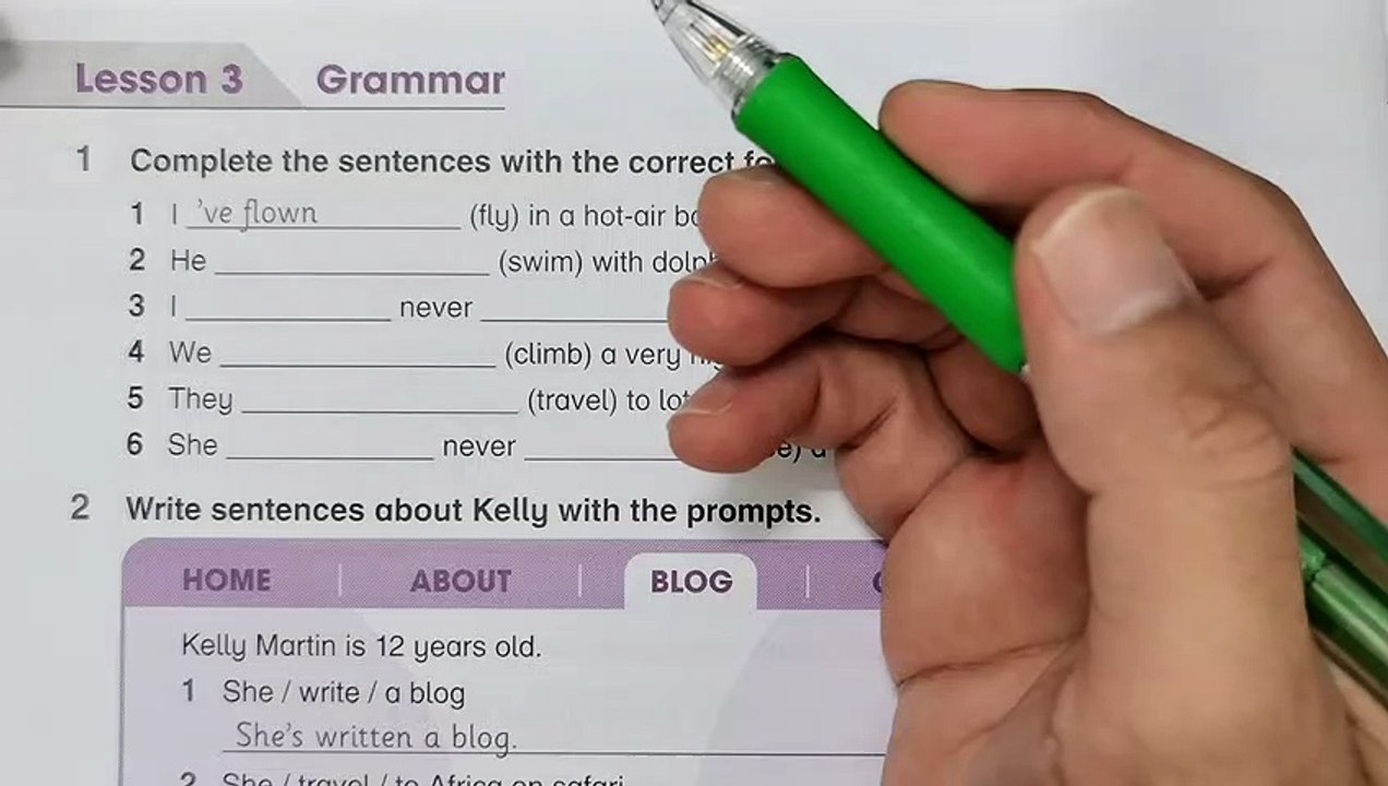 Year 6 Academy Stars Workbook Answer Page 30Unit 3 Adventure timeLesson 3 Grammar
