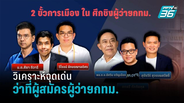 วิเคราะห์จุดเด่นว่าที่ผู้สมัครผู้ว่าฯกทม. - เข้มข่าวค่ำ