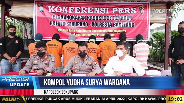 PRESISI Update 19.00 WIB : Polsek Sekupang Ungkap 7 Pelaku Curanmor Anak di Bawah Umur