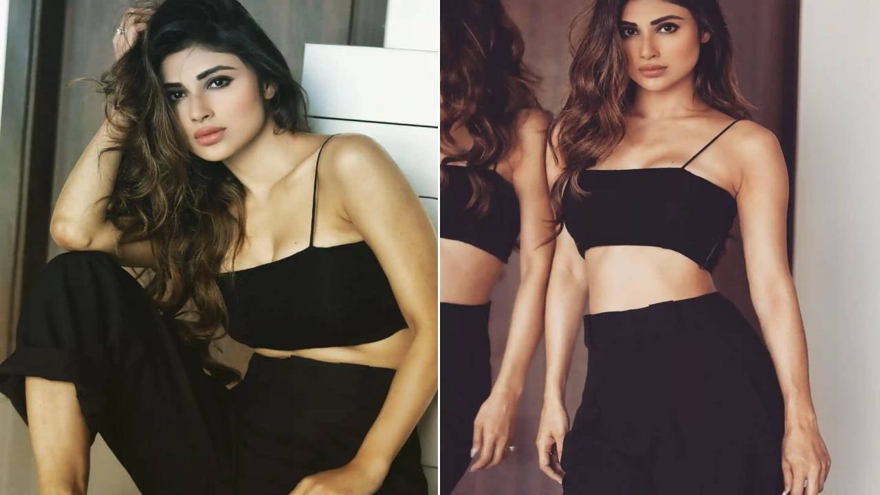 Mouni Roy ने Suraj Nambiar के साथ All Black Look में share की  Photoshoot की Pictures | FilmiBeat