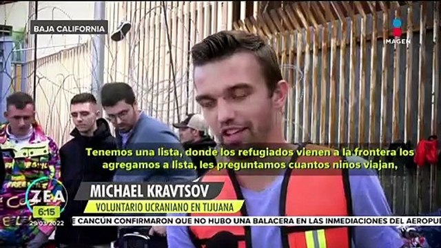 Ucranianos continúan llegando a Tijuana en busca de ayuda humanitaria