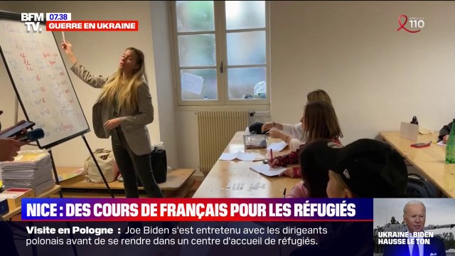 À Nice, des réfugiés ukrainiens sont accompagnés pour apprendre le Français