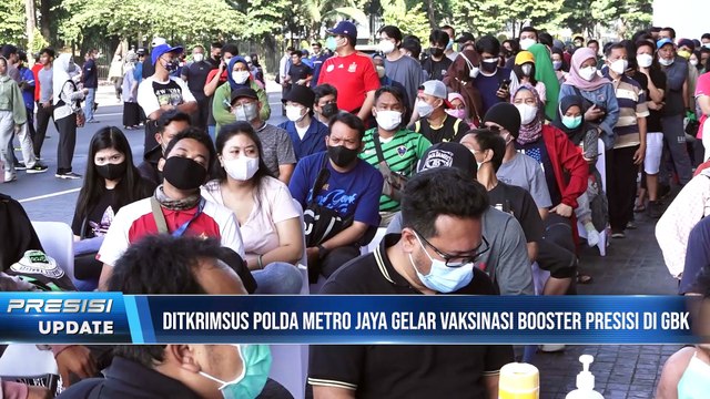 Ditkrimsus Polda Metro Jaya Gelar Vaksinasi Booster Presisi Untuk Masyarakat di GBK Senayan