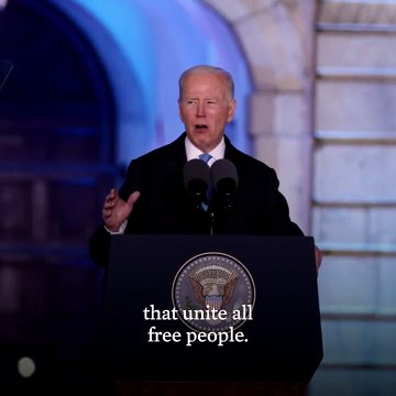 Guerre en Ukraine : Extrait du discours de Joe Biden lors de sa visite aux réfugiés en Pologne le samedi 26 mars