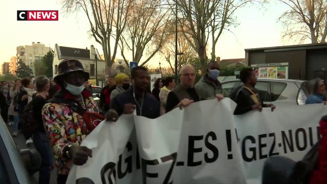 Manifestation des riverains anti-crack à Aubervilliers