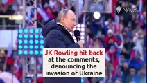 Vladimir Putin defends JK Rowling in 'cancel culture' comment  SBS News