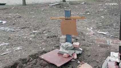 Ruínas e caos na cidade ucraniana de Marioupol