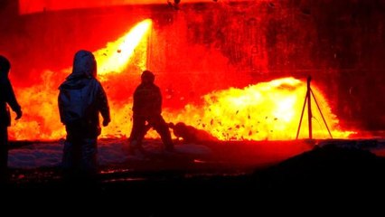 Lviv'deki yakıt deposunda çıkan yangın söndürüldü