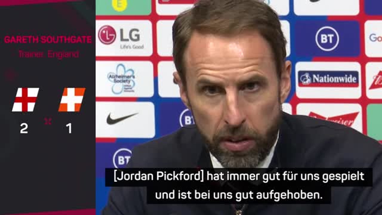 Southgate zu Pickford: 'Sehr gute Leistung gezeigt'