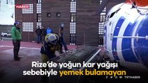 Dağ keçileri için Kaçkarlara helikopterle yem taşındı