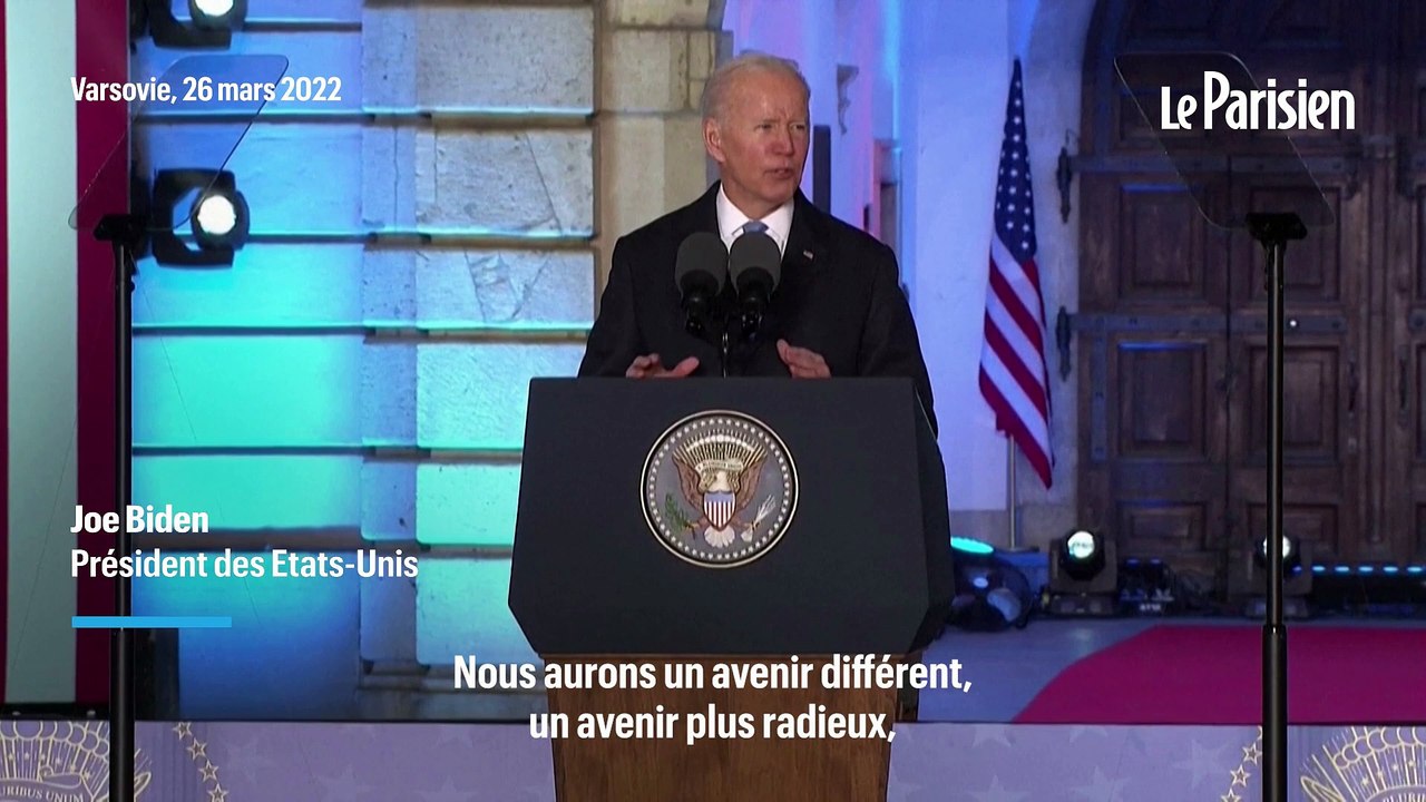 Guerre en Ukraine : Vladimir Poutine ne "peut pas rester au pouvoir"