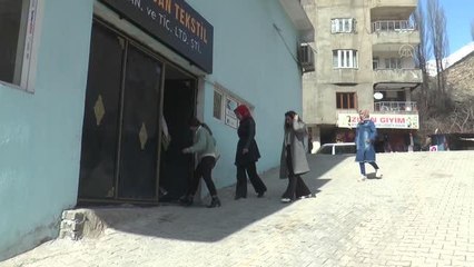 Uludereli kadınlar devlet desteğiyle açılan atölyede düzenli gelire kavuştu