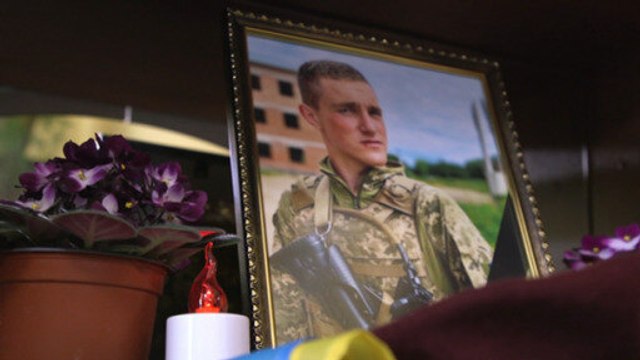 Ukrainian village mourns young soldier killed in war