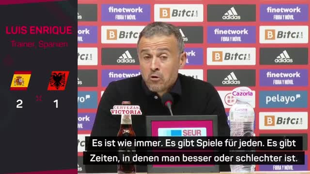 Enrique: 'Ich bin mit der Einstellung zufrieden'