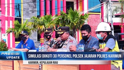 Polres Karimun Gelar Simulasi Penanganan Kebakaran dan Pelatihan Apar