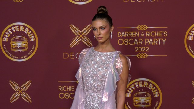 Carmella Rose attends Darren Dzienciol and Richie Akiva’s Oscar Party 2022 red carpet event