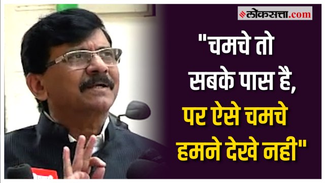 चमचेगिरी तर सगळीकडेच होते पण असे चमचे आम्ही पाहिले नाही;संजय राऊत यांची खोचक टीका