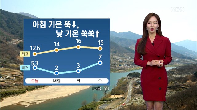 [종합뉴스 날씨]꽃의 향연, 봄기운 완연한 휴일…아침·저녁 꽃샘추위 주의