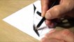 Drawing 3D Holey Object - Trick Art with Graphite Pencils - Cool Anamorphic Illusion