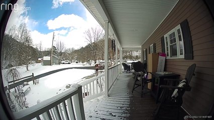 Girl Slips on Fresh Snow