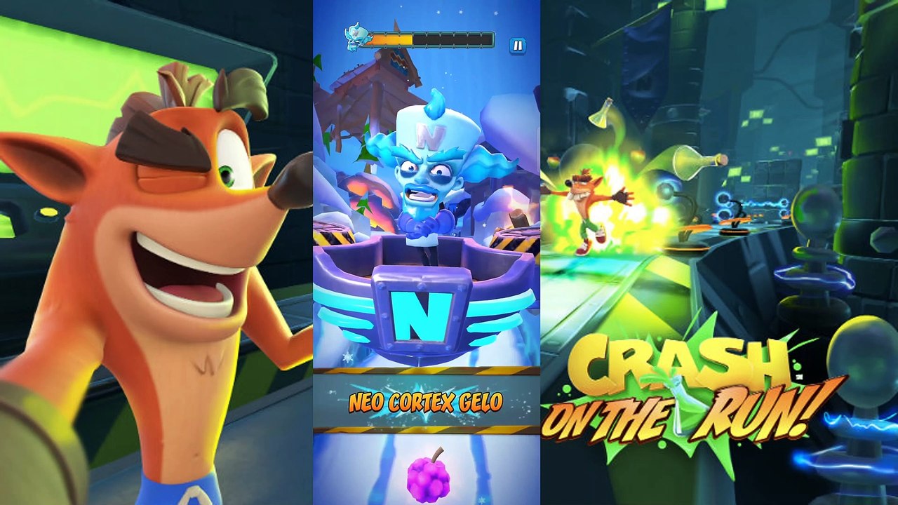 Crash Bandicoot: On The Run! NEO CORTEX FROST! BOSS BATTLE!