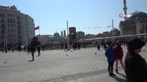 Güneşli havayı fırsat bilenler İstiklal Caddesi'ne akın etti