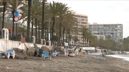 La combinación de borrascas hace estragos en la costa de Málaga