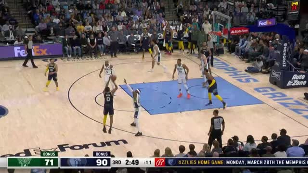 Highlights: Grizzlies schlagen Bucks ohne Morant