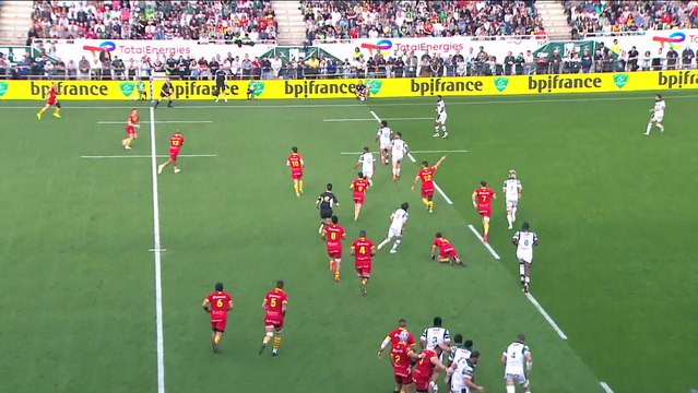 TOP 14 - Essai de Lucas DUBOIS (USAP) - Section Paloise - USA Perpignan - J21 - Saison 2021/2022