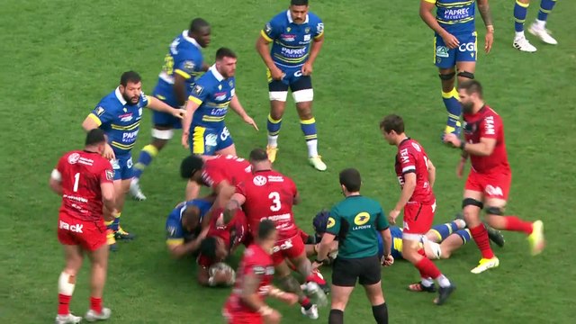 TOP 14 - Essai de Julien HERITEAU (RCT) - RC Toulon - ASM Clermont - J21 - Saison 2021/2022