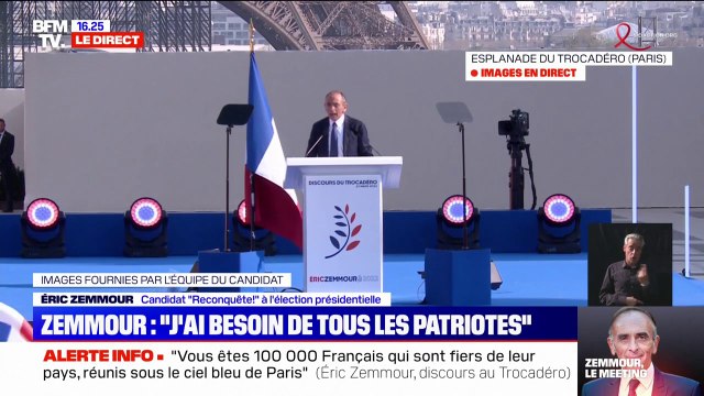 Éric Zemmour: Je suis le seul candidat de droite de cette élection
